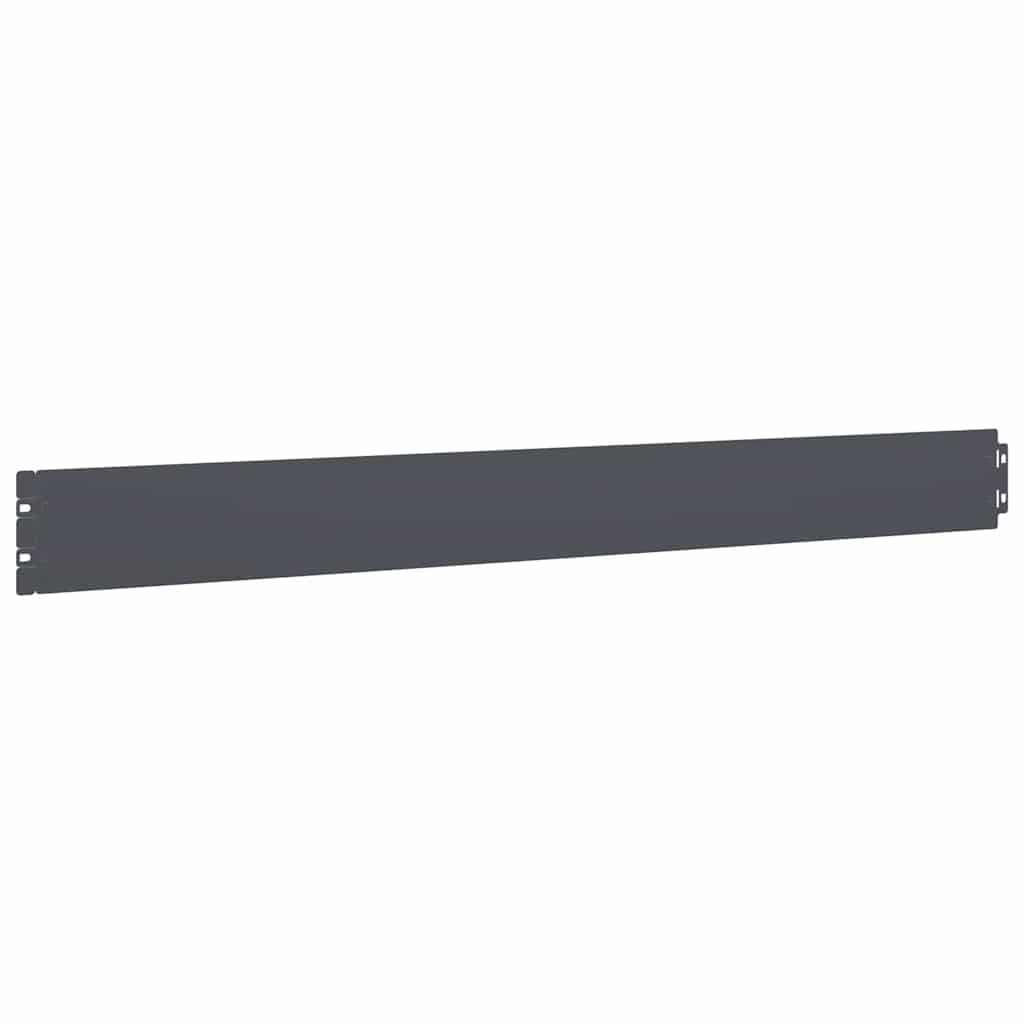 vidaXL Lawn Edging 10 pcs 10 x 103 cm Steel Anthracite 5