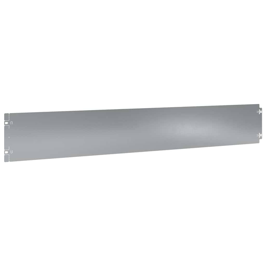 vidaXL Lawn Edging 10 pcs 15 x 103 cm Galvanised Steel Silver 5