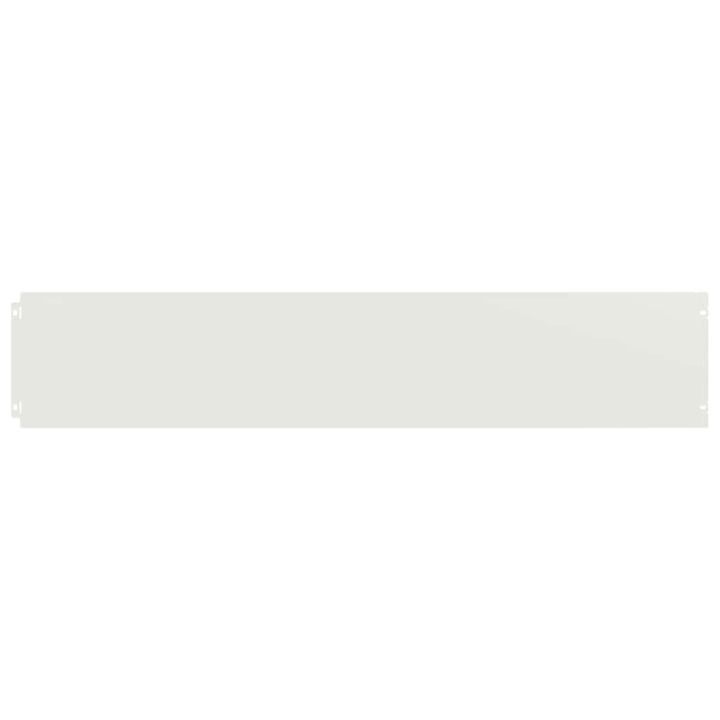 Lawn Edgings Cold-rolled Steel 10 pcs 20 x 103 cm White