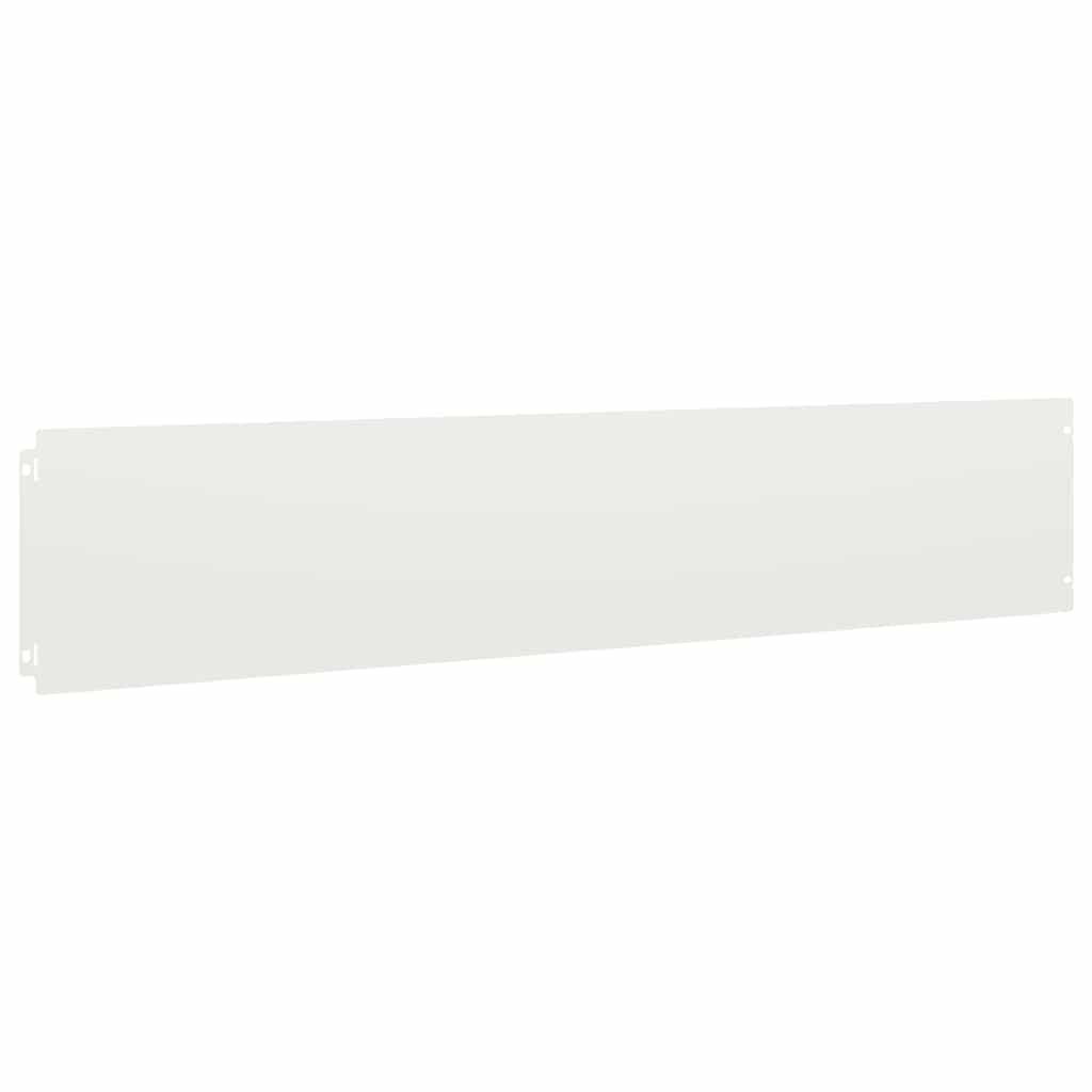 vidaXL Lawn Edging 10 pcs 20 x 103 cm Steel White 4