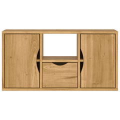 vidaXL TV Cabinet with Drawer ODDA 79x24x40 cm Solid Wood Pine 6