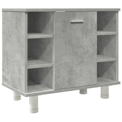 3 Piece Bathroom Furniture Set Engineered Wood Concrete grey