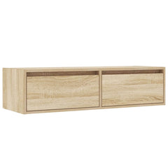 vidaXL TV Cabinet with LED Lights Sonoma Oak 100X35.5x25 cm 6
