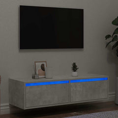 vidaXL TV Cabinet with LED Lights 100X35.5x25 cm