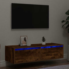 vidaXL TV Cabinet with LED Lights 100X35.5x25 cm