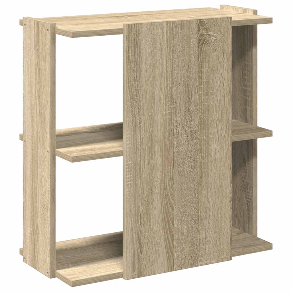 vidaXL Bookcase 3-Tier Sonoma Oak 60x30x60 cm Engineered Wood 5