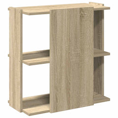 vidaXL Bookcase 3-Tier Sonoma Oak 60x30x60 cm Engineered Wood 5