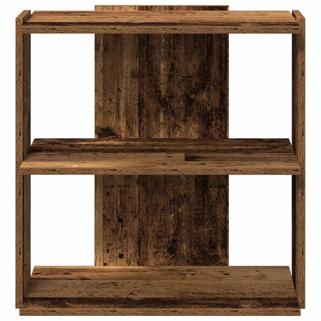vidaXL Bookcase 3-Tier Old Wood 60x30x60 cm Engineered Wood 4