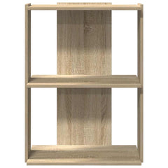 vidaXL Bookcase 3-Tier Sonoma Oak 60x30x80 cm Engineered Wood 4