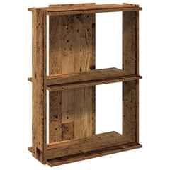 vidaXL Bookcase 3-Tier Old Wood 60x30x80 cm Engineered Wood 2