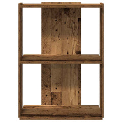 vidaXL Bookcase 3-Tier Old Wood 60x30x80 cm Engineered Wood 4
