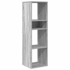 vidaXL Book Cabinet Grey Sonoma 34x31x112 cm Engineered Wood 2