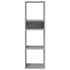 vidaXL Book Cabinet Grey Sonoma 34x31x112 cm Engineered Wood 4