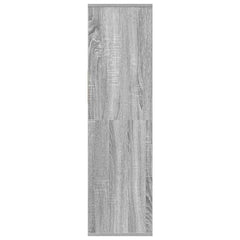 vidaXL Book Cabinet Grey Sonoma 34x31x112 cm Engineered Wood 5