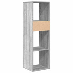 vidaXL Book Cabinet Grey Sonoma 34x31x112 cm Engineered Wood 6