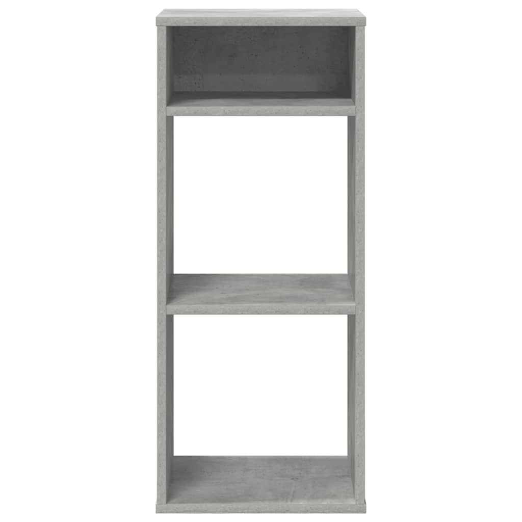 vidaXL Book Cabinet Concrete Grey 34x31x80 cm Engineered Wood 4