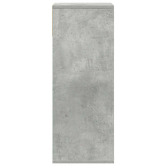 vidaXL Book Cabinet Concrete Grey 34x31x80 cm Engineered Wood 5