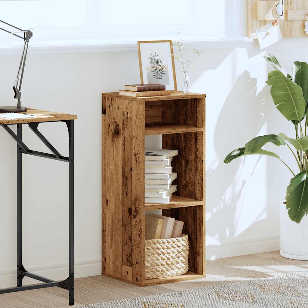 vidaXL Book Cabinet Old Wood 34x31x80 cm Engineered Wood 3