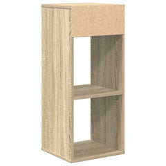 vidaXL Book Cabinet Sonoma Oak 34x31x80 cm Engineered Wood 6