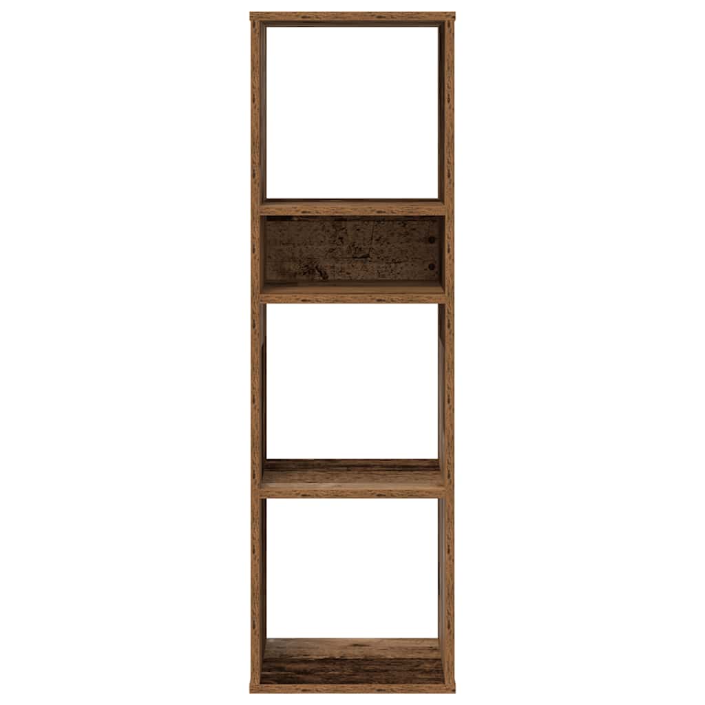 vidaXL Book Cabinet Old Wood 34x31x112 cm Engineered Wood 4