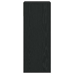 vidaXL Book Cabinet Black 34x31x80 cm Engineered Wood 5