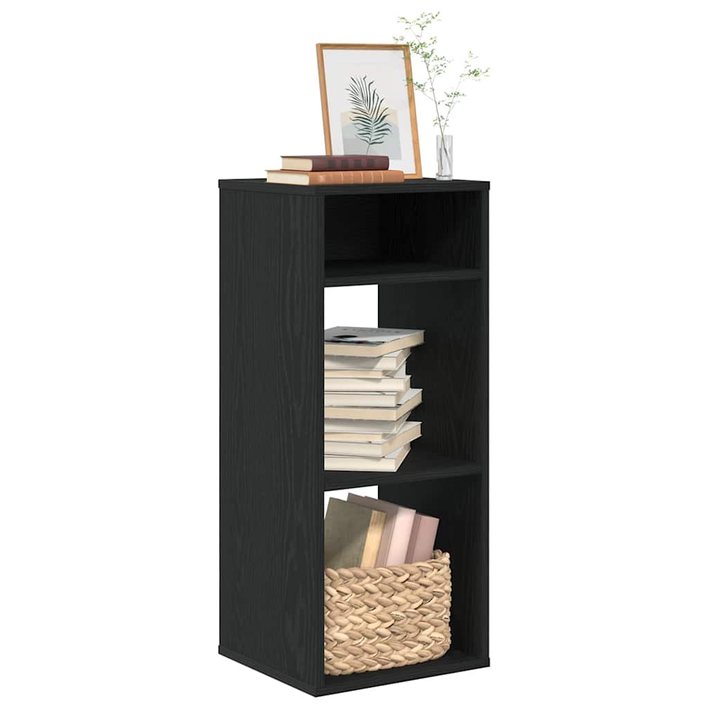 vidaXL Book Cabinet Black 34x31x80 cm Engineered Wood 1