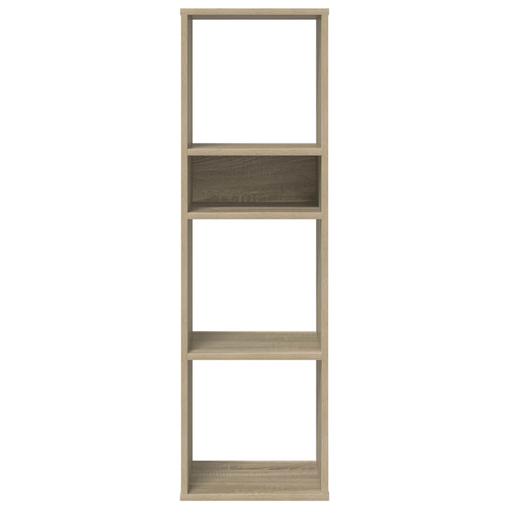 vidaXL Book Cabinet Sonoma Oak 34x31x112 cm Engineered Wood 4