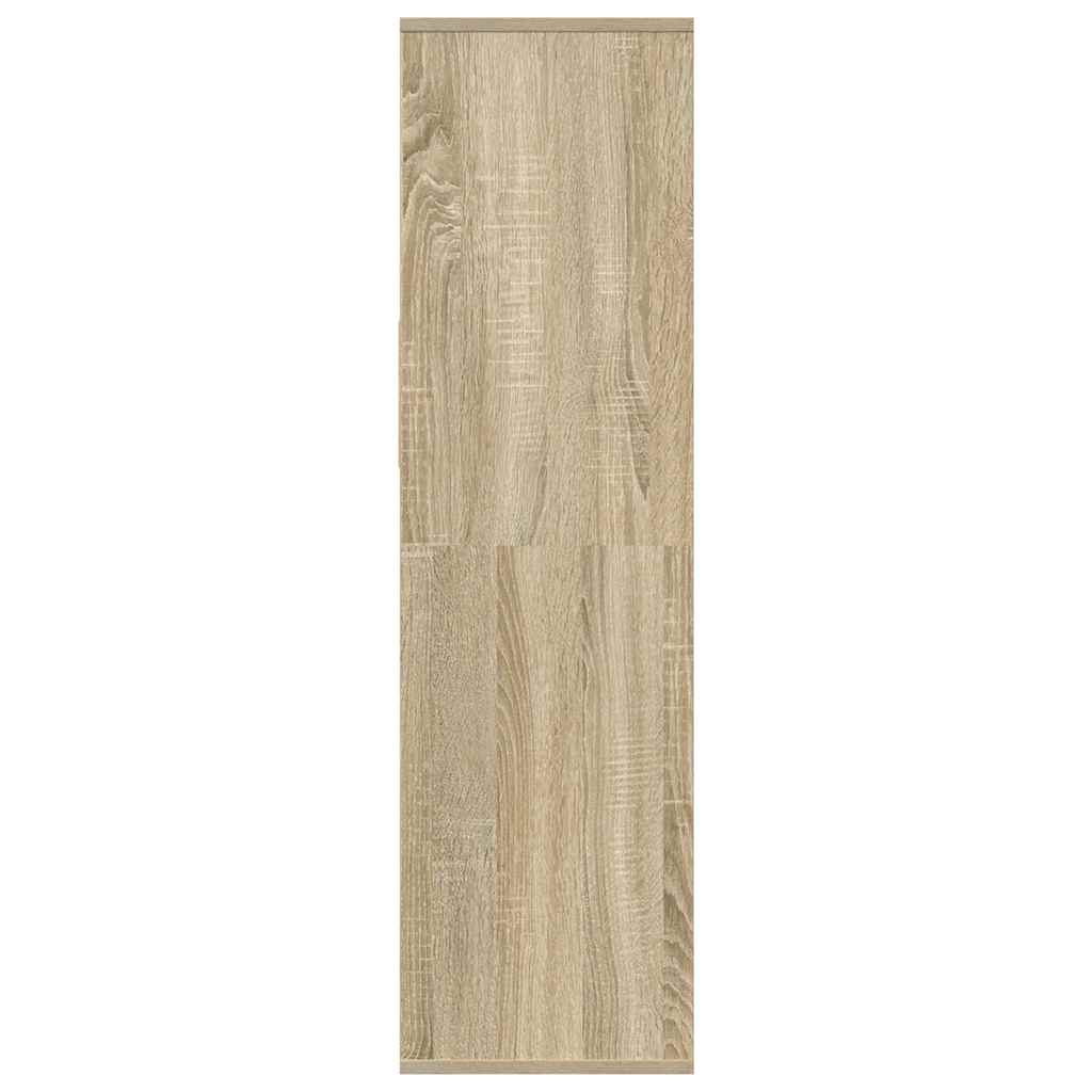 vidaXL Book Cabinet Sonoma Oak 34x31x112 cm Engineered Wood 5