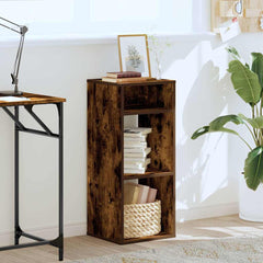 vidaXL Book Cabinet Smoked Oak 34x31x80 cm Engineered Wood 3