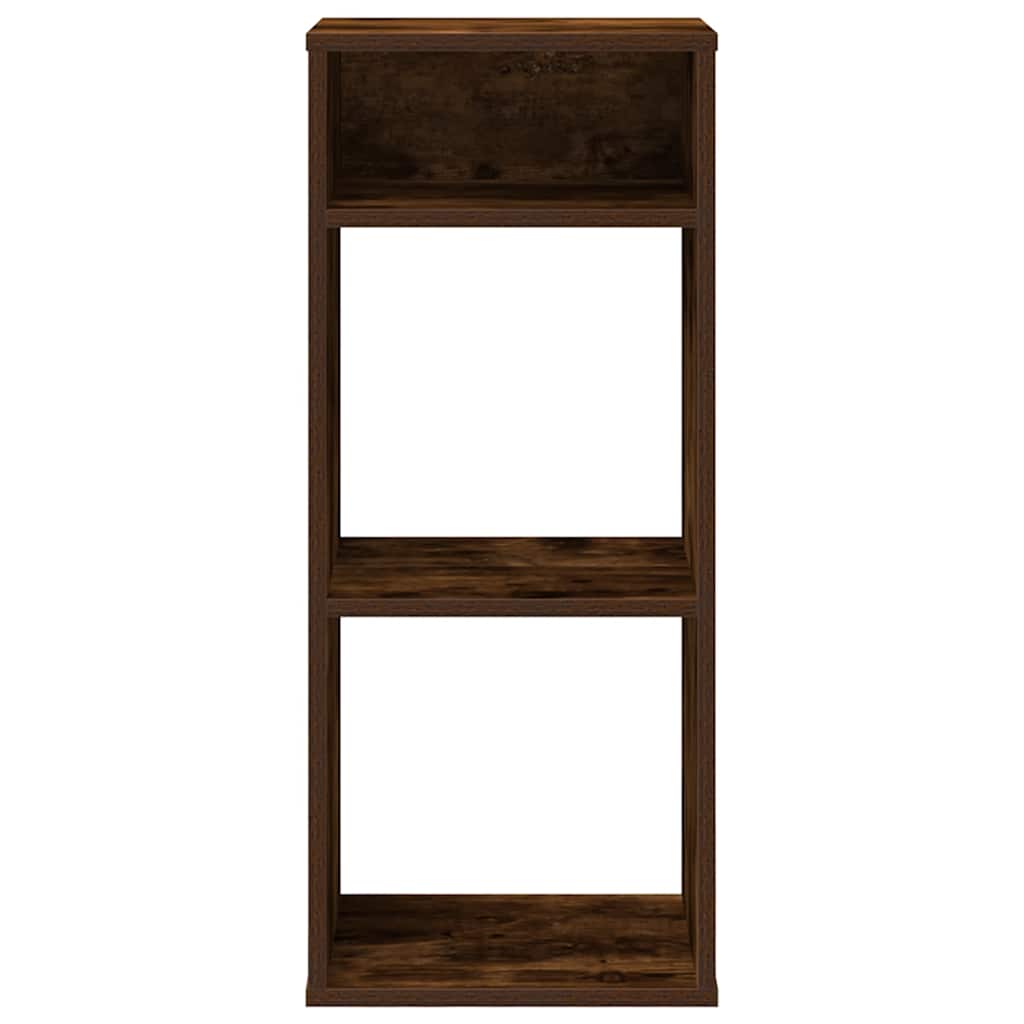 vidaXL Book Cabinet Smoked Oak 34x31x80 cm Engineered Wood 4