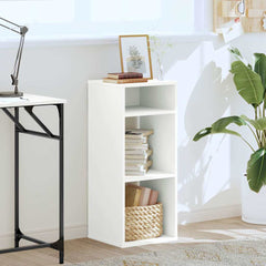 vidaXL Book Cabinet White 34x31x80 cm Engineered Wood 3