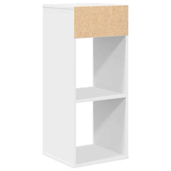 vidaXL Book Cabinet White 34x31x80 cm Engineered Wood 6