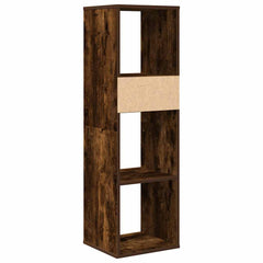 vidaXL Book Cabinet Smoked Oak 34x31x112 cm Engineered Wood 6