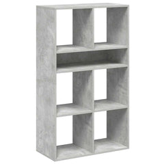 vidaXL Book Cabinet Concrete Grey 66x31x112 cm Engineered Wood 2