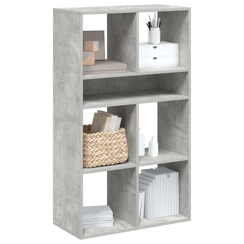 vidaXL Book Cabinet Concrete Grey 66x31x112 cm Engineered Wood 1