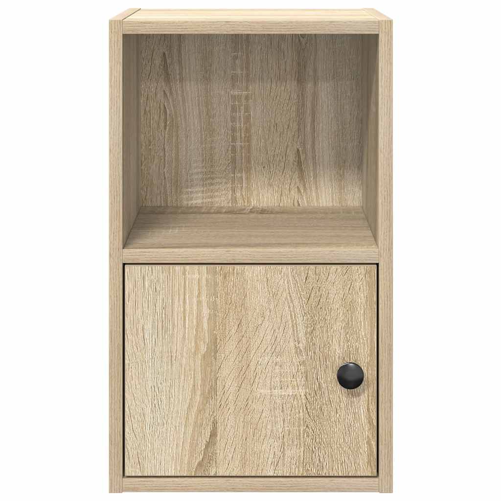 vidaXL Bookcase Sonoma Oak 31x24x52 cm Engineered Wood 5