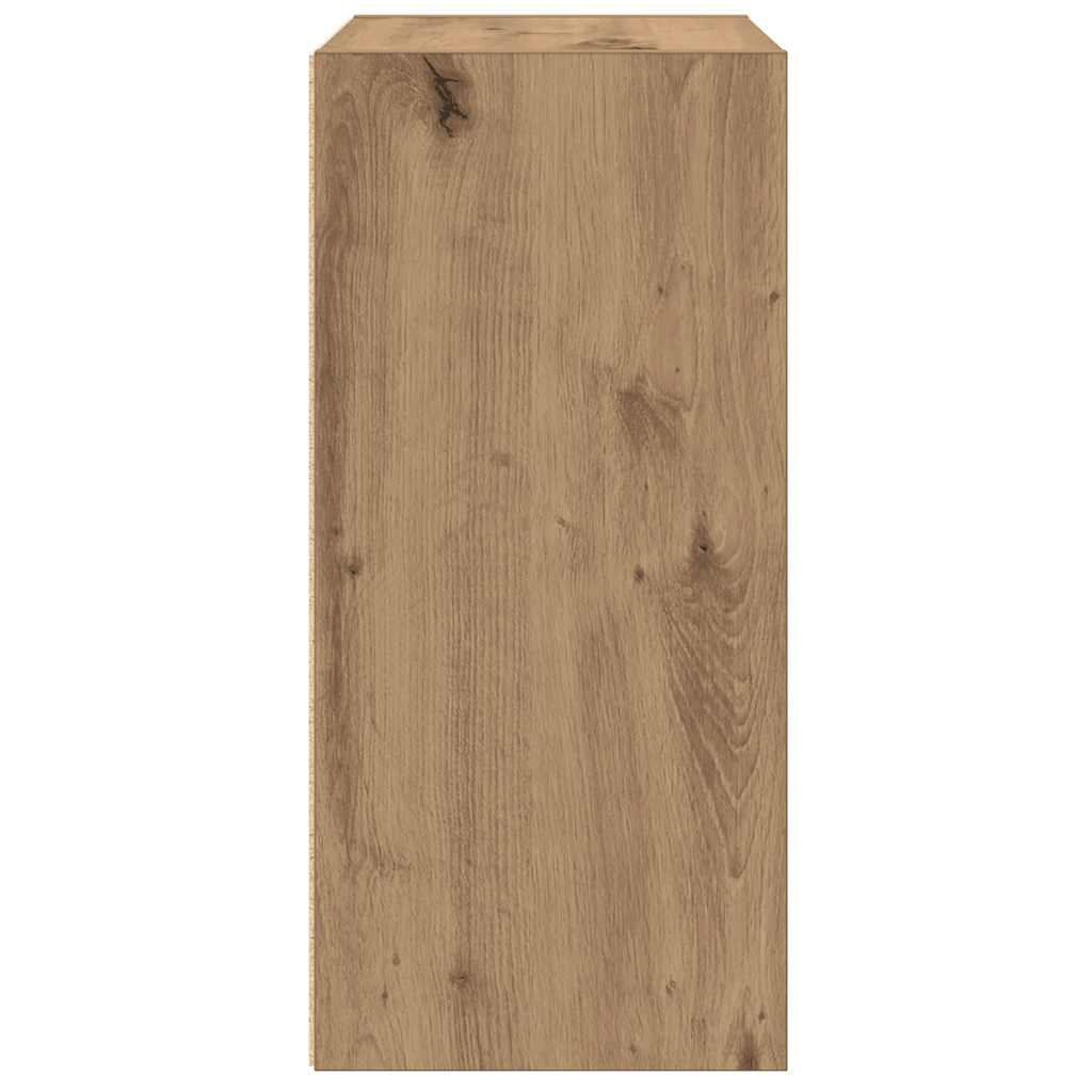 vidaXL Bookcase Artisan Oak 31x24x52 cm Engineered Wood 6