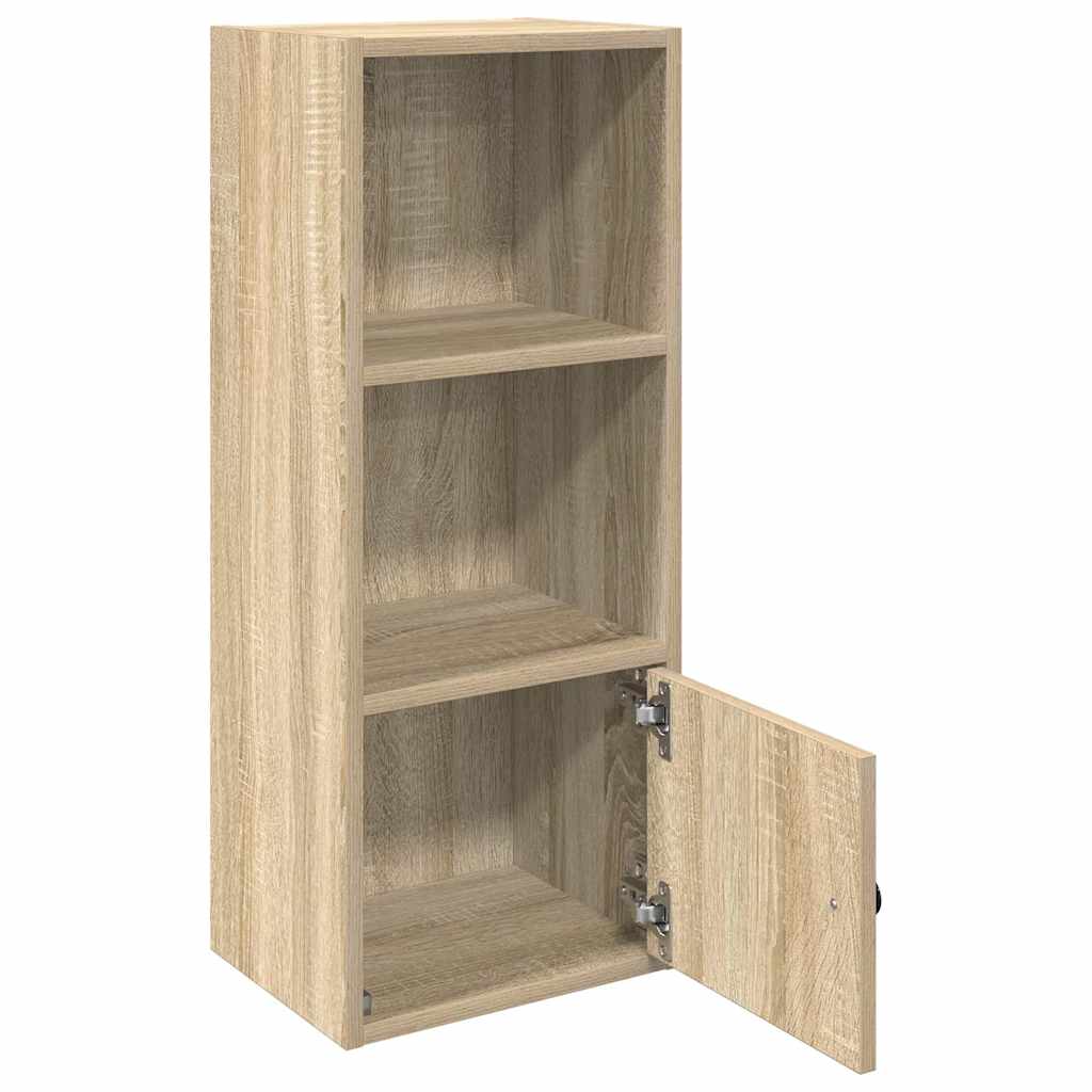 vidaXL Bookcase Sonoma Oak 31x24x77 cm Engineered Wood 4