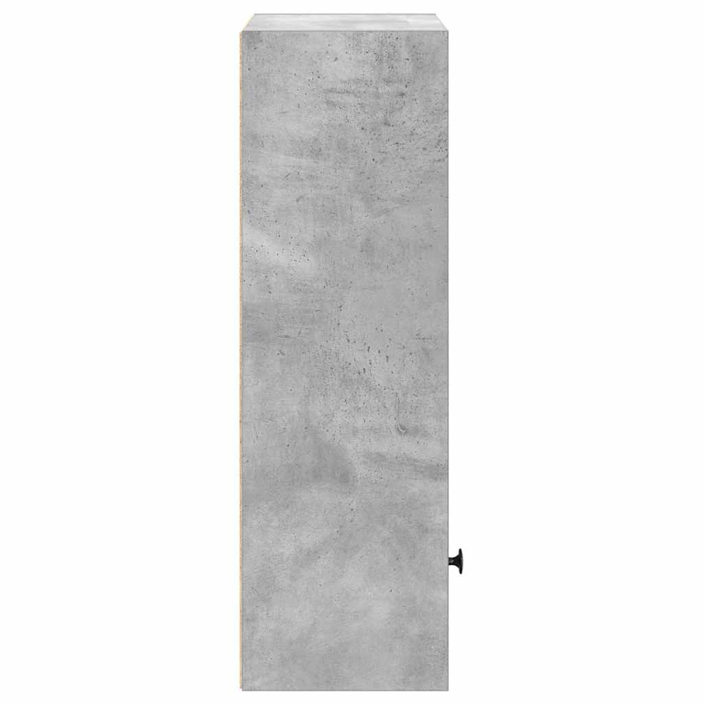 vidaXL Bookcase Concrete Grey 31x24x77 cm Engineered Wood 6