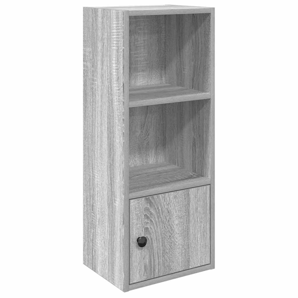 vidaXL Bookcase Grey Sonoma 31x24x77 cm Engineered Wood 2