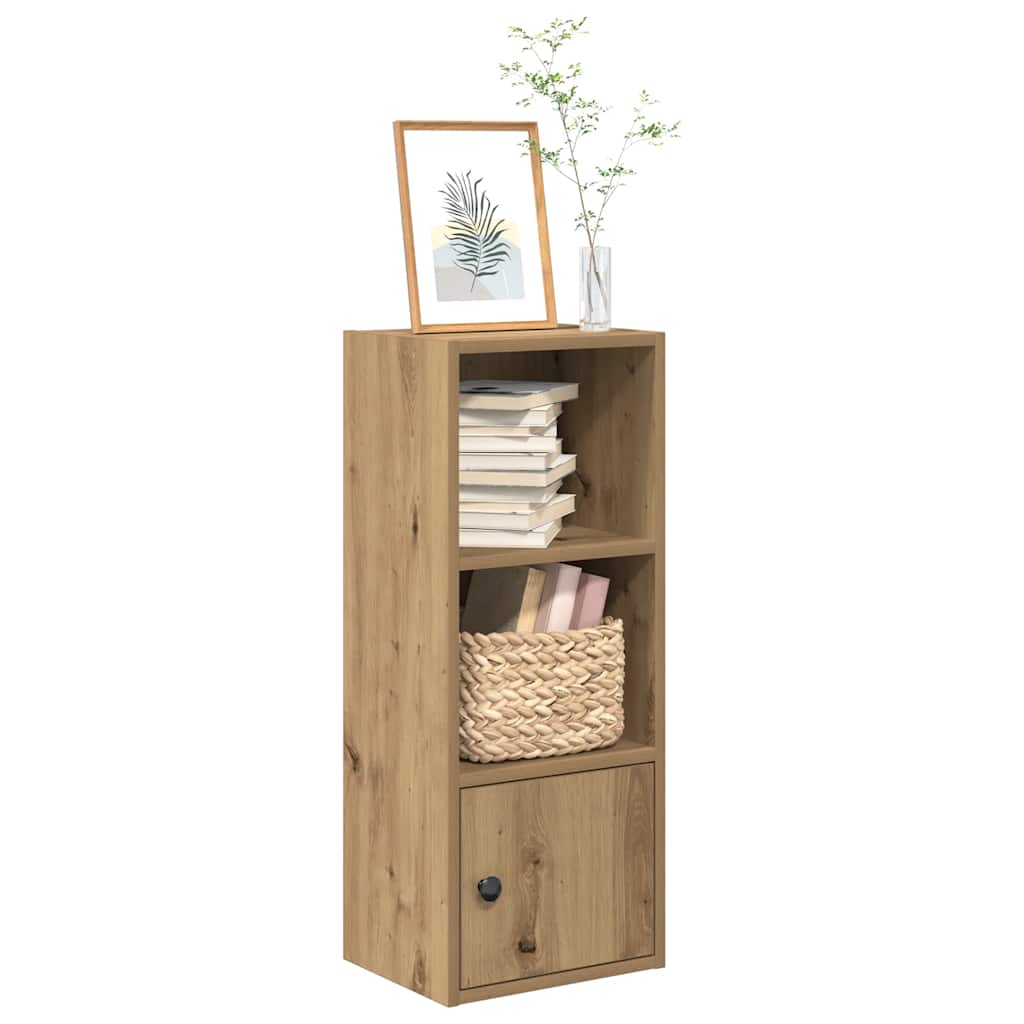 Bookcase 31x24x77 cm Engineered Wood Height 77 cm Artisan oak