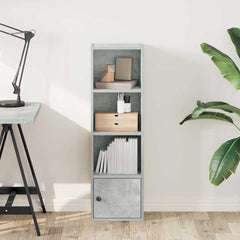 vidaXL Bookcase Concrete Grey 31x24x102 cm Engineered Wood 3