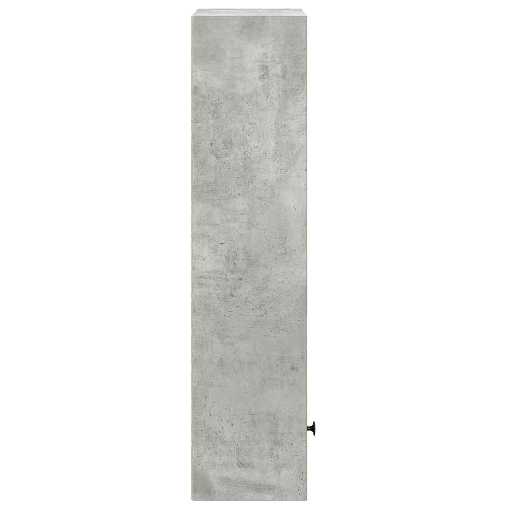vidaXL Bookcase Concrete Grey 31x24x102 cm Engineered Wood 6