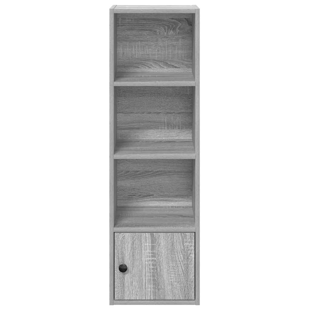vidaXL Bookcase Grey Sonoma 31x24x102 cm Engineered Wood 5