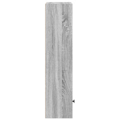 vidaXL Bookcase Grey Sonoma 31x24x102 cm Engineered Wood 6