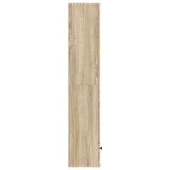 vidaXL Bookcase Sonoma Oak 31x24x127 cm Engineered Wood 5