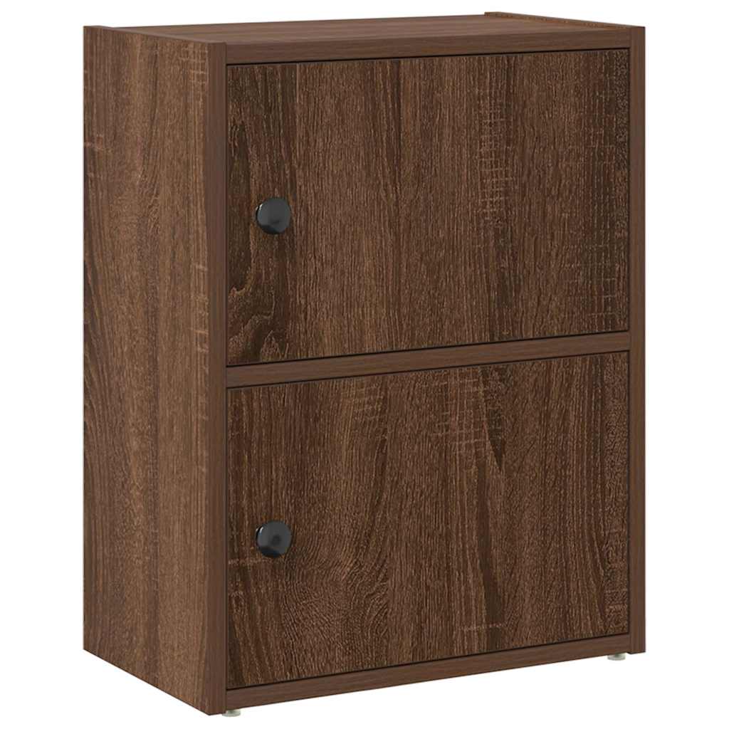 vidaXL Bookcase Brown Oak 40x24x52 cm Engineered Wood 2