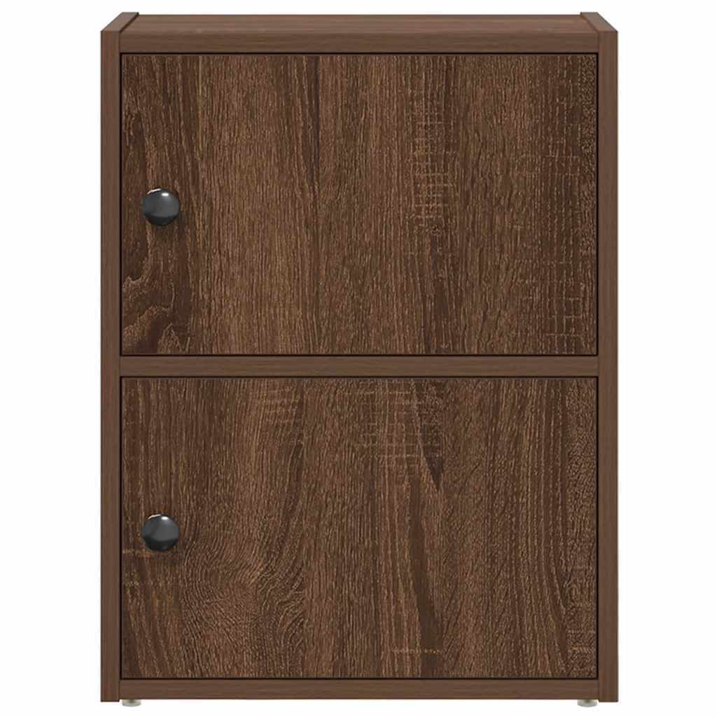 vidaXL Bookcase Brown Oak 40x24x52 cm Engineered Wood 4