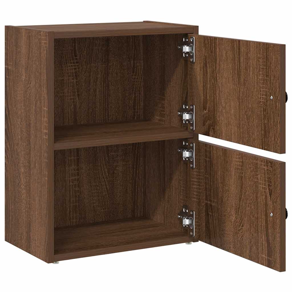 vidaXL Bookcase Brown Oak 40x24x52 cm Engineered Wood 5