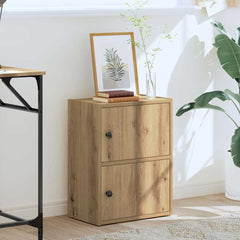 vidaXL Bookcase Artisan Oak 40x24x52 cm Engineered Wood 3
